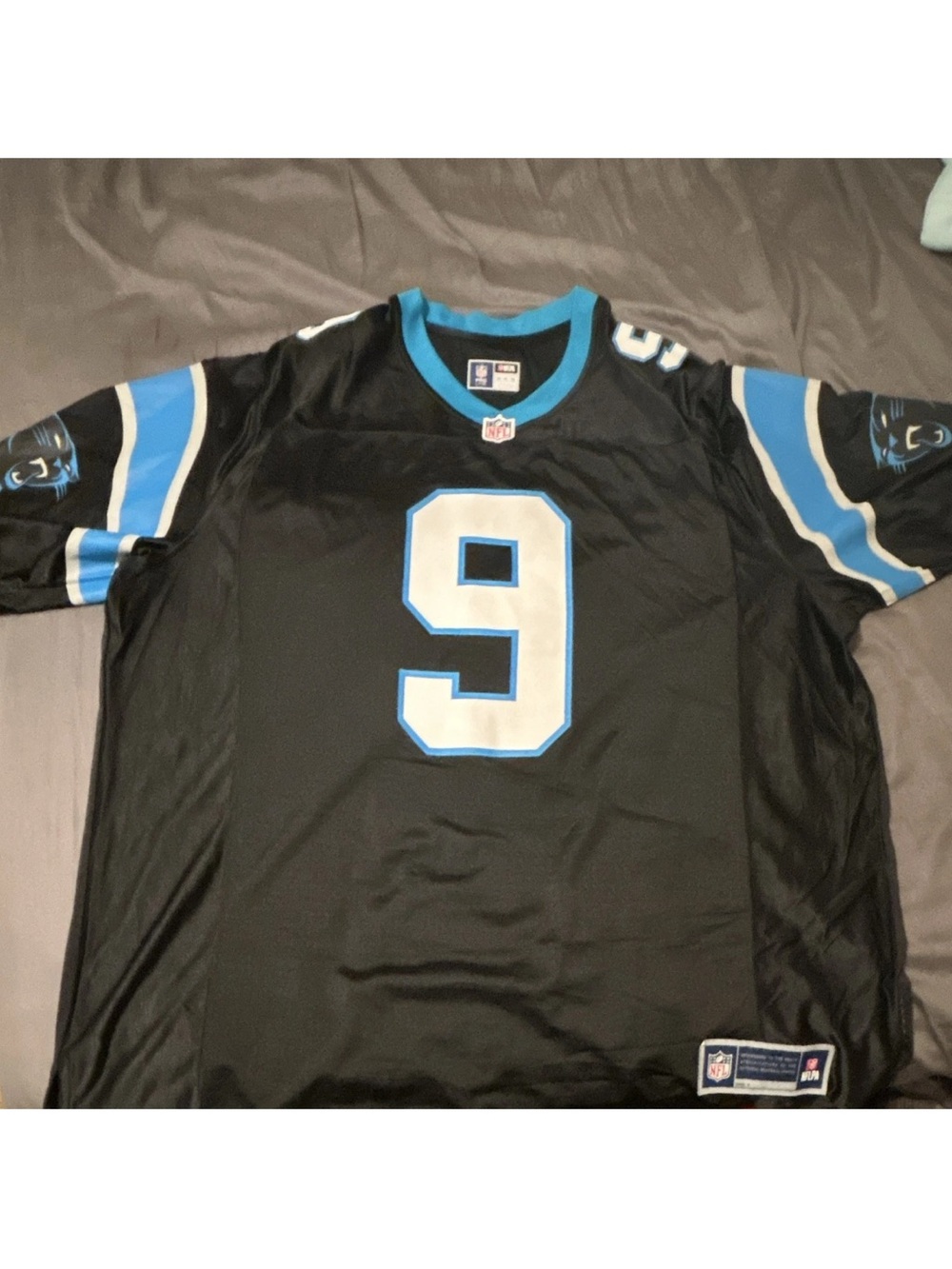 NFL Pro Line Carolina Panthers Bryce Young #9 Black/Blue/White Jersey 2XL